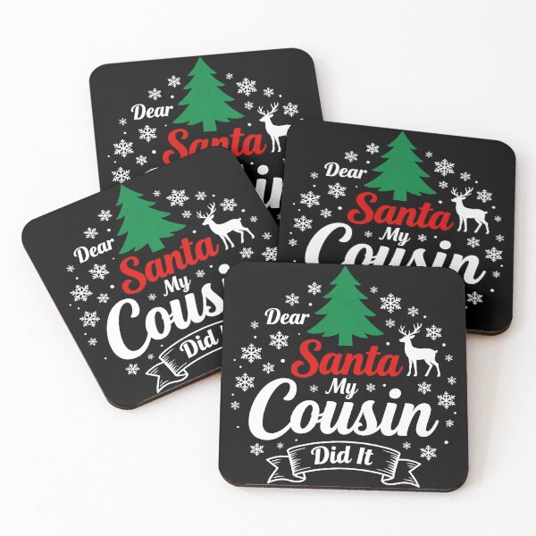 Item preview, Dear Santa — My Cousin Did It • Funny Family Christmas designed and sold by Jaanussar.