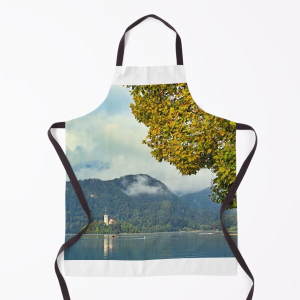 Item preview, Pilgrimage Church of the Assumption of Maria, Lake Bled autumn landscape, Slovenia designed and sold by goceris.
