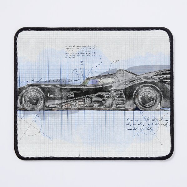 Item preview, Batmobile 1989 – Digital Art Blueprint Poster – Iconic Car from Film and Comics designed and sold by ArtxyPrints.