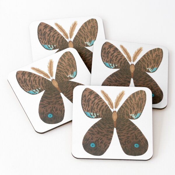 Item preview, Brown Moth Patterns designed and sold by fern.prints.