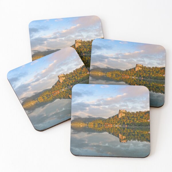 Item preview, Lake Bled with Bled Castle and Pilgrimage Church of the Assumption of Maria,landscape, Slovenia designed and sold by goceris.