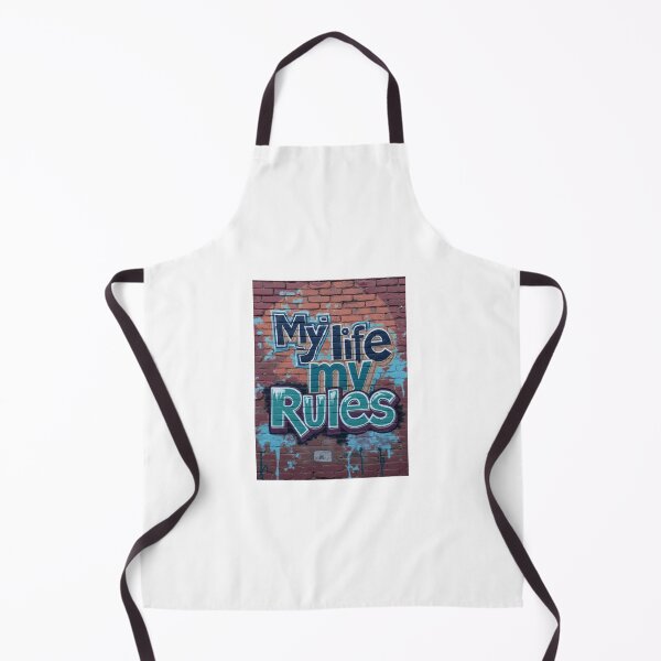 Item preview, My Life My Rules Graffiti Street Art Quote designed and sold by Kruti Collection.