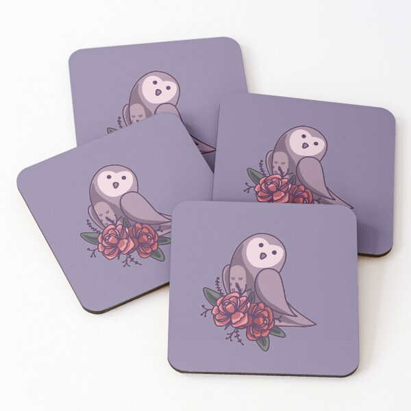 Item preview, Floral Owl – Cottagegoth Night Bird Art designed and sold by Feral-by-Elsie.