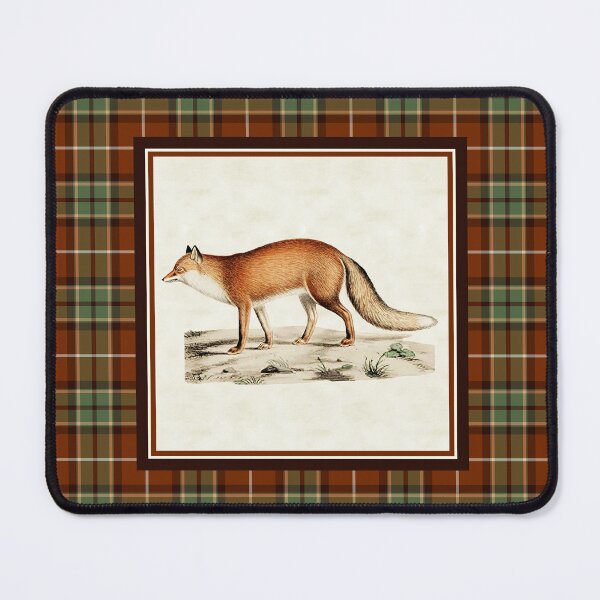 Item preview, Vintage Red Fox with Rustic Plaid designed and sold by plaidwerx.