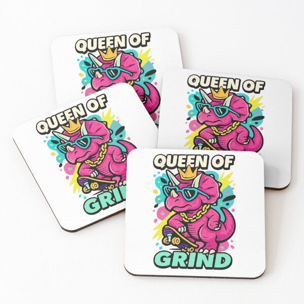Item preview, Queen of the Grind Triceratops designed and sold by JonelleTshirts.