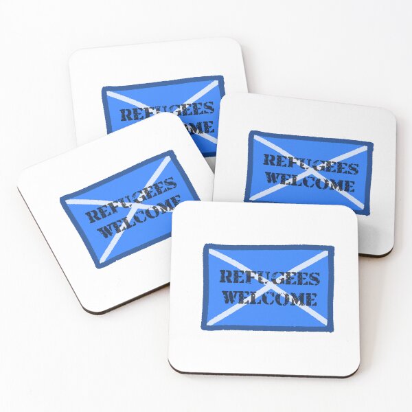 Item preview, Refugees welcome Scotland sticker designed and sold by SapphoBee.
