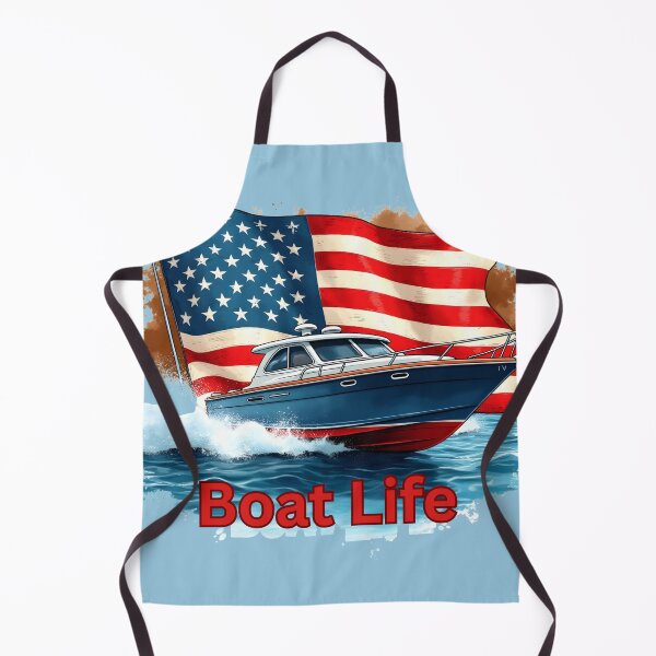 Item preview, American Flag Boat Life Patriotic Boating Design   designed and sold by rustyroofco.