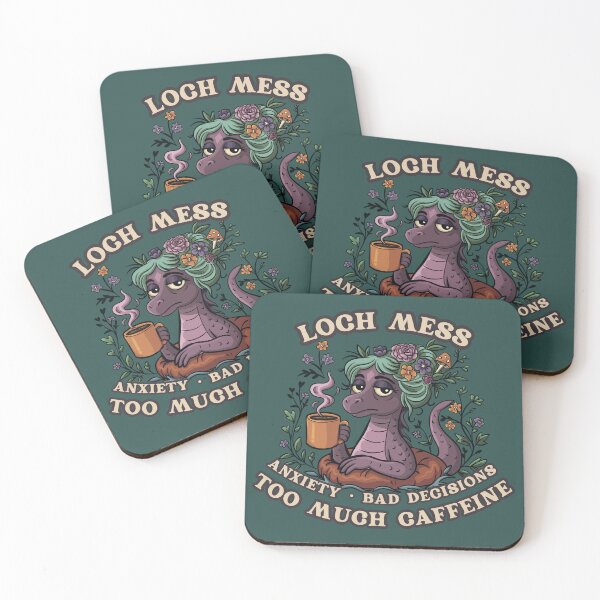 Item preview, Loch Mess – Anxiety, Bad Decisions, Too Much Caffeine designed and sold by Feral-by-Elsie.