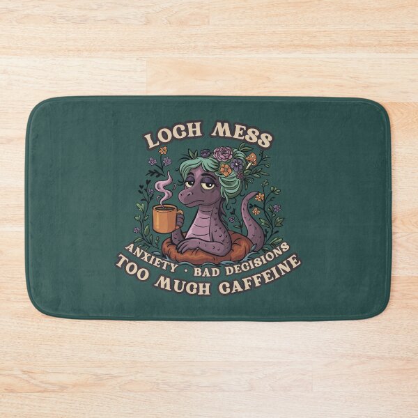 Item preview, Loch Mess – Anxiety, Bad Decisions, Too Much Caffeine designed and sold by Feral-by-Elsie.