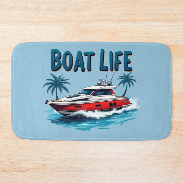 Item preview, Boat Life Speedboat Tropical Vacation & Nautical Fun designed and sold by rustyroofco.