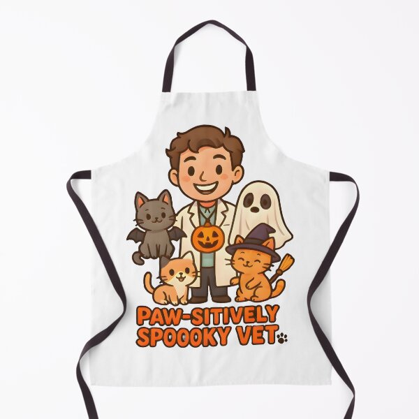 Item preview, Paw-sitively Spooky Vet – Funny Halloween Vet designed and sold by Bettybee00.