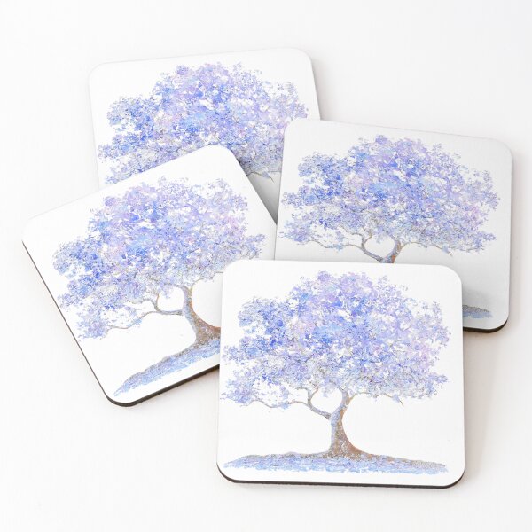 Item preview, Jacaranda Tree of Life textured painting designed and sold by MatsonArtDesign.