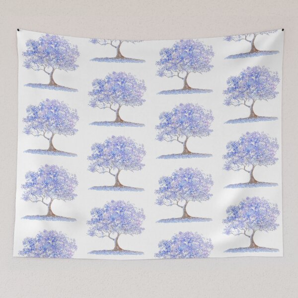 Item preview, Jacaranda Tree of Life textured painting designed and sold by MatsonArtDesign.