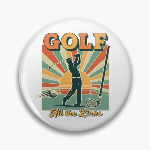 Item preview, Vintage Golf - Golfer with sunset designed and sold by ZuriRetroPrints.