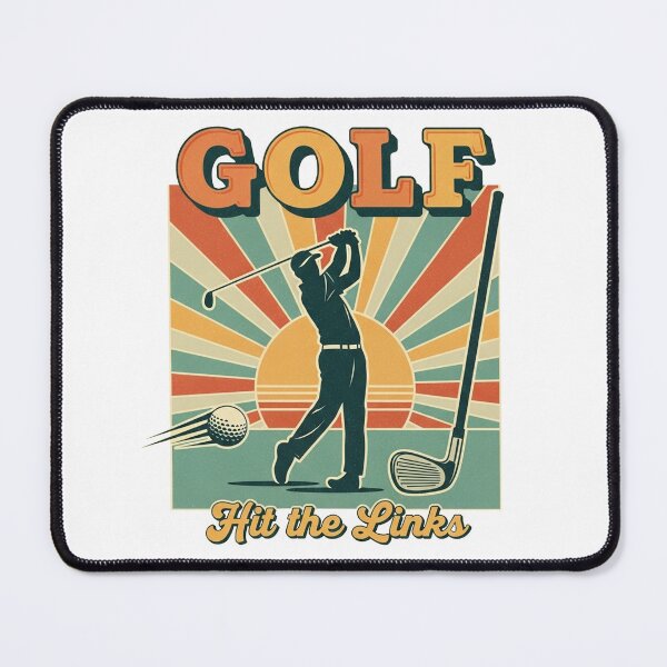 Item preview, Vintage Golf - Golfer with sunset designed and sold by ZuriRetroPrints.