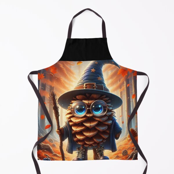 Item preview, Pinecone Wizard on Fantasy Forest Path  designed and sold by EmeraldeaDesign.