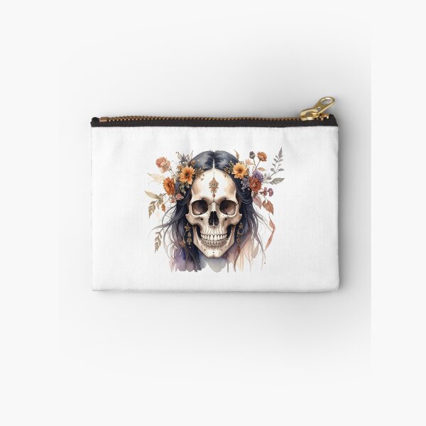 Item preview, SKULL WITH FLOWER CROWN designed and sold by cubiask.