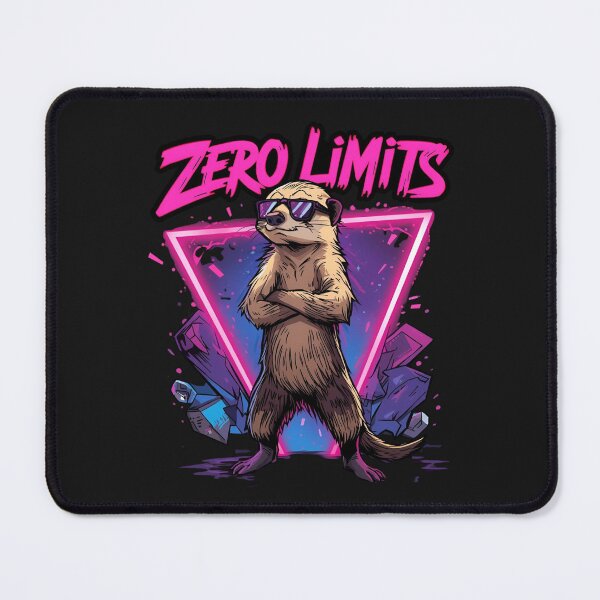 Item preview, Zero Limits – Cool Mangusta Retro Streetwear Design in Pink-Purple-Neon Colors designed and sold by ParaSiempreS.