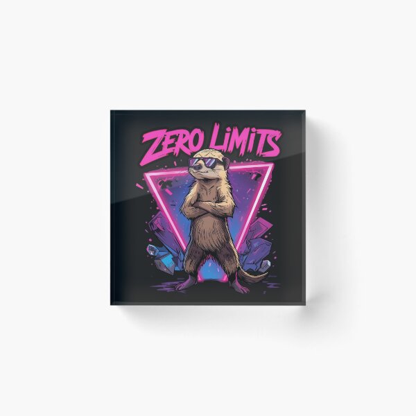 Item preview, Zero Limits – Cool Mangusta Retro Streetwear Design in Pink-Purple-Neon Colors designed and sold by ParaSiempreS.