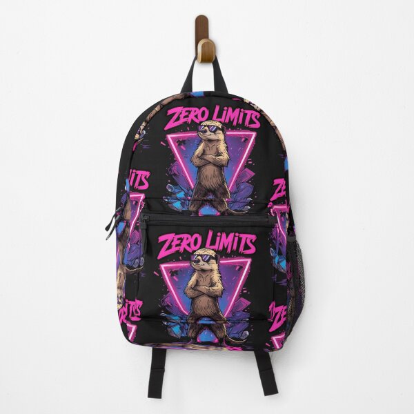 Item preview, Zero Limits – Cool Mangusta Retro Streetwear Design in Pink-Purple-Neon Colors designed and sold by ParaSiempreS.