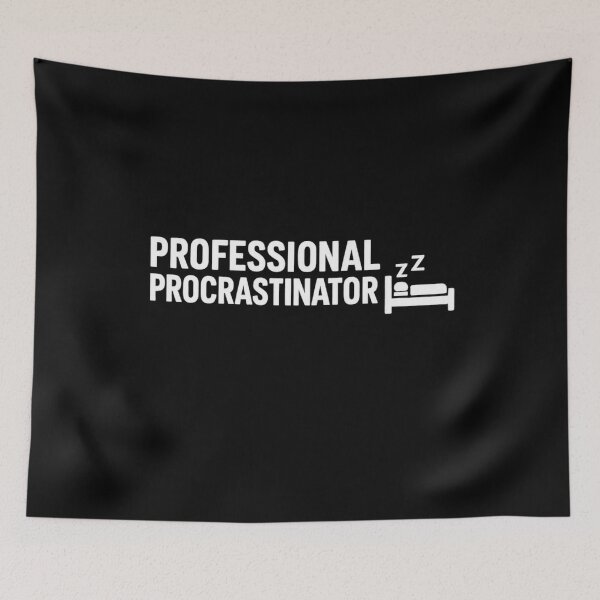 Item preview, Professional Procrastinator | Funny Lazy Lifestyle Tee designed and sold by Long Family Gifts.