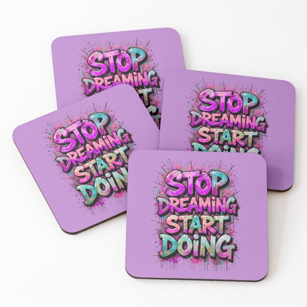 Item preview, Motivational Graffiti Quote – Stop Dreaming Start Doing designed and sold by Kruti Collection.