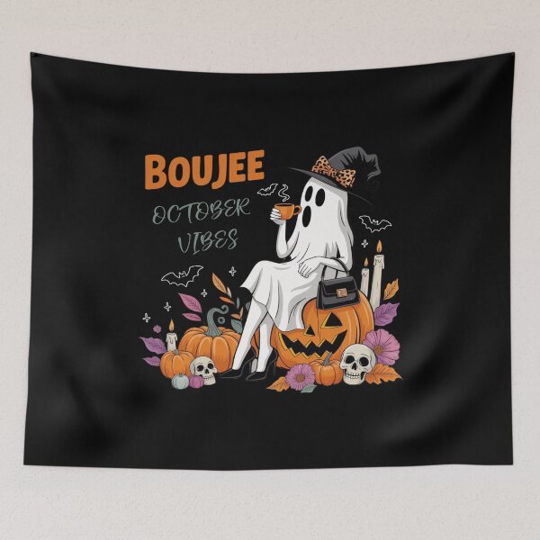 Item preview, Boujee october vibes ghost halloween designed and sold by EnchantedOwl.