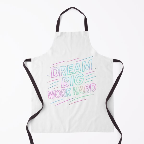 Item preview, Dream big and work hard | Inspirational neon quote designed and sold by shangovenezuela.