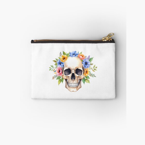 Item preview, SKULL WITH FLOWER CROWN designed and sold by cubiask.