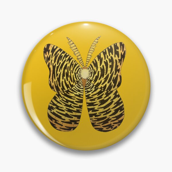 Item preview, Yellow Pattern Moth designed and sold by fern.prints.