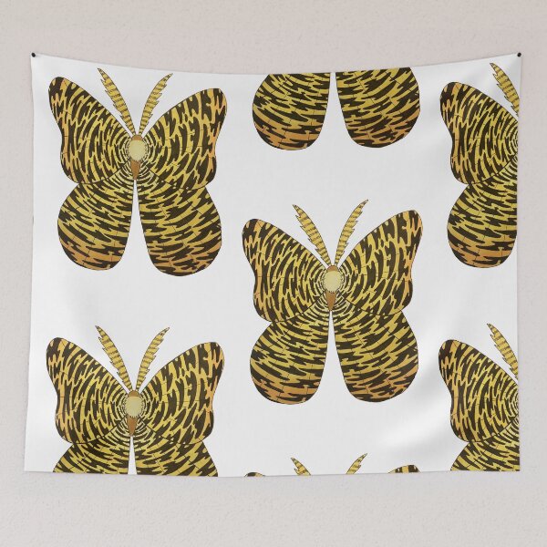 Item preview, Yellow Pattern Moth designed and sold by fern.prints.