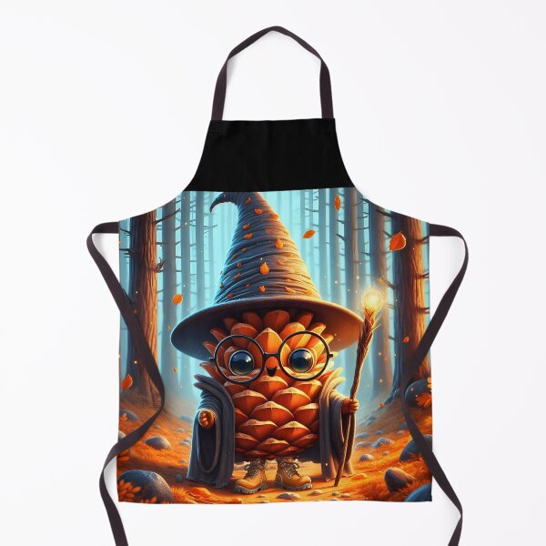 Item preview, Autumn Pinecone Wizard with Magical Forest Staff designed and sold by EmeraldeaDesign.