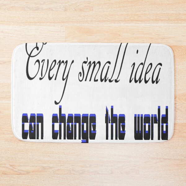 Item preview, Every Small Idea Can Change The World: Bold Blue Typography Concept For Inspiration designed and sold by Beautiful art store.