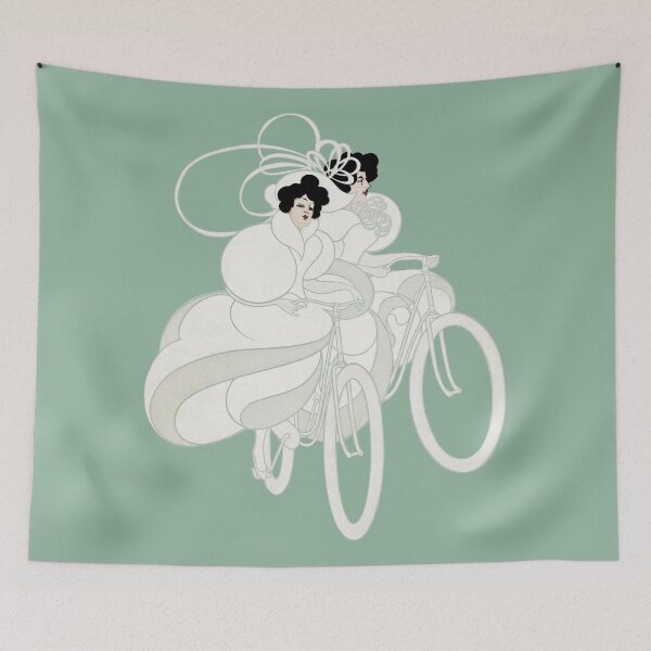 Item preview, Antique Art Nouveau Advertising Will Bradley Columbia Bicycles designed and sold by Pixelchicken.