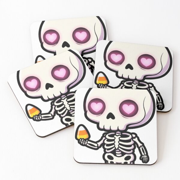 Item preview, Kawaii Skeleton with Heart Eyes designed and sold by Nin Tai.