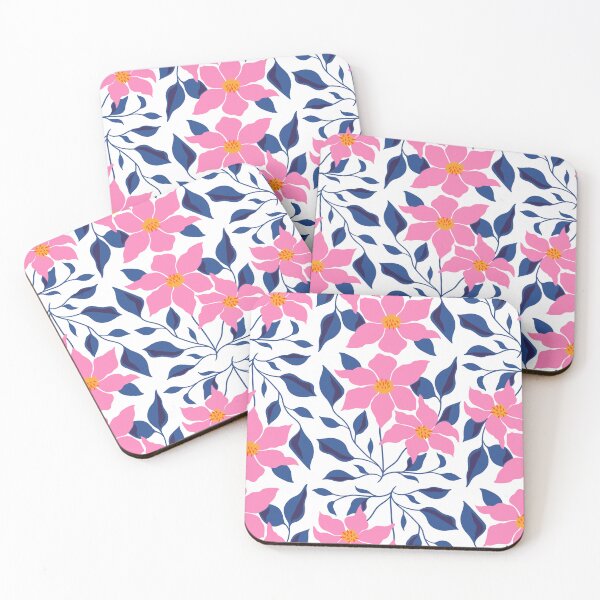 Item preview, Petal Harmony — Pink & Blue Floral Seamless Pattern designed and sold by NicolaZhukov.