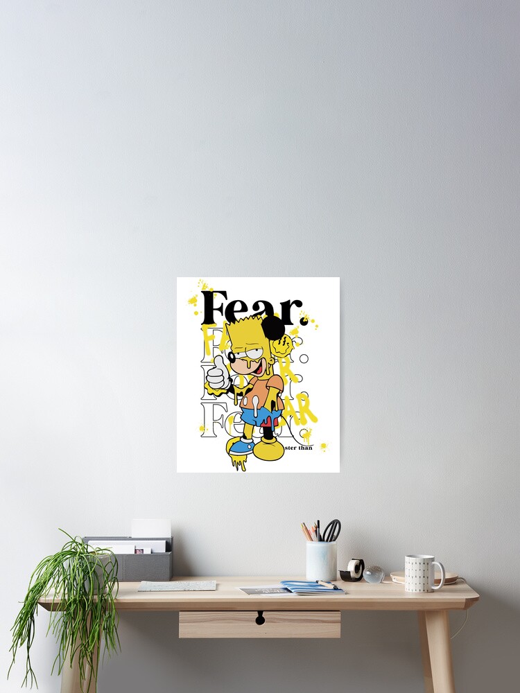 Thumbnail 2 of 3, Poster, Fear designed and sold by GraphiQTees.
