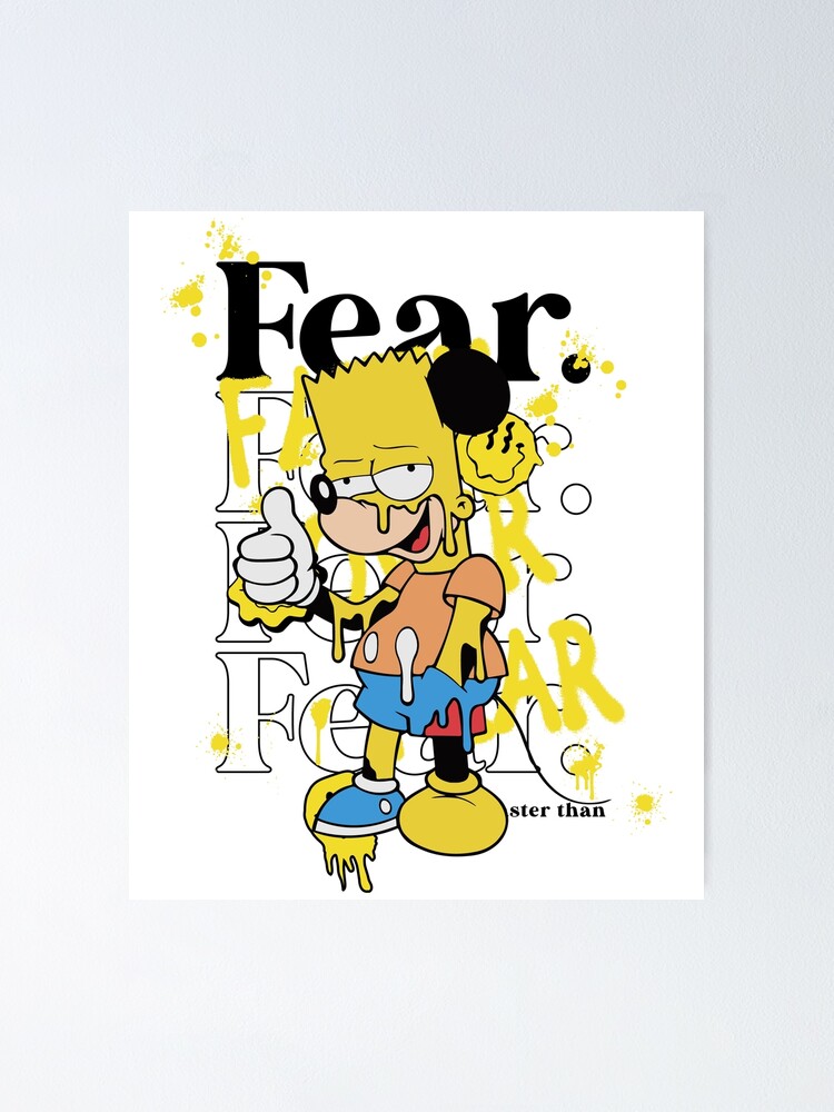 Thumbnail 1 of 3, Poster, Fear designed and sold by GraphiQTees.