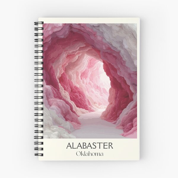 Item preview, Alabaster Caverns Oklahoma Vintage Poster | State Park Cave Art Print | Geology Decor designed and sold by TuncGK.