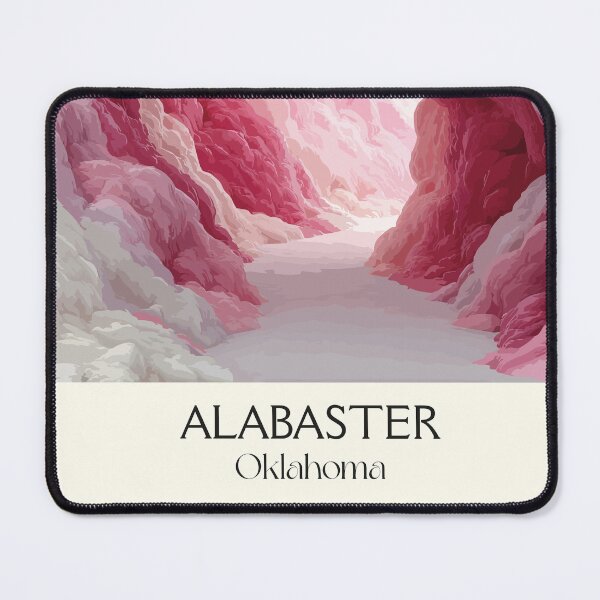 Item preview, Alabaster Caverns Oklahoma Vintage Poster | State Park Cave Art Print | Geology Decor designed and sold by TuncGK.