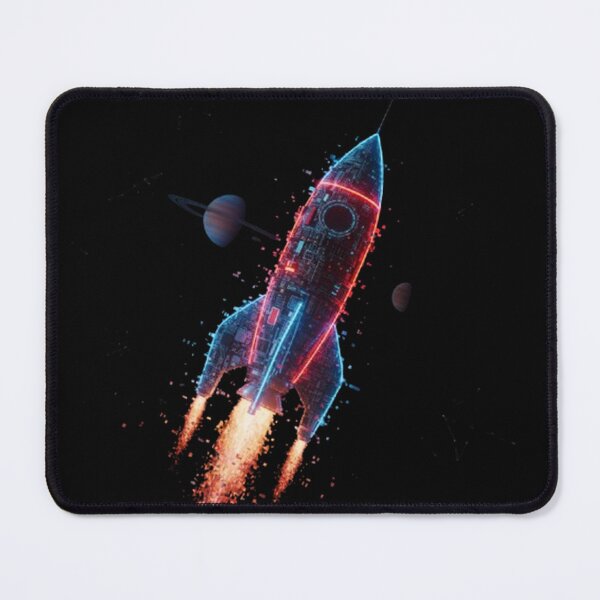 Item preview, Retro Rocket Glitch: Stellar Data Drive (Cosmic Void) designed and sold by trend-forge.
