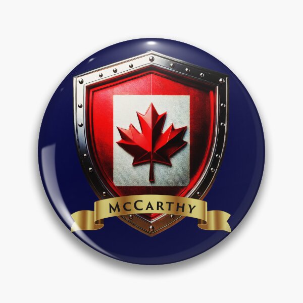 Item preview, McCarthy Family Canada Shield, Maple Leaf Heraldry Crest designed and sold by Highlandkings.