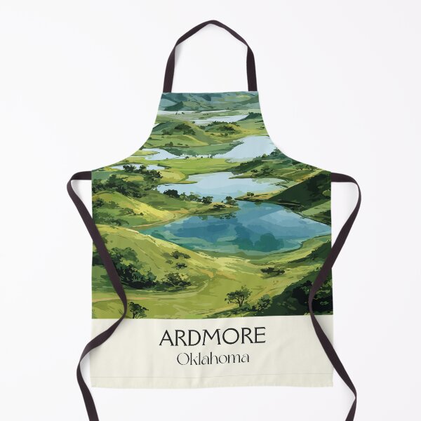Item preview, Ardmore Oklahoma Vintage Travel Poster | Lake Murray Area Art Print | Arbuckle Mountains Decor designed and sold by TuncGK.