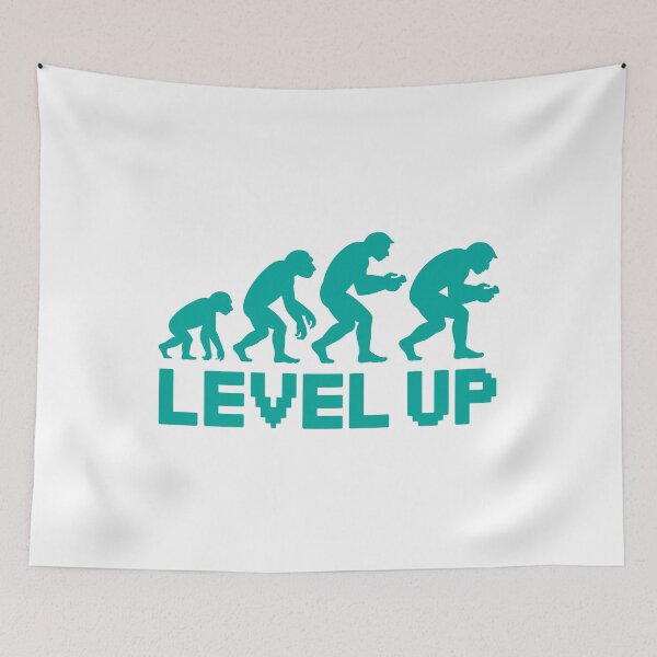 Item preview, Level Up – Gamer Evolution Video Game Design designed and sold by TipTop GFX.