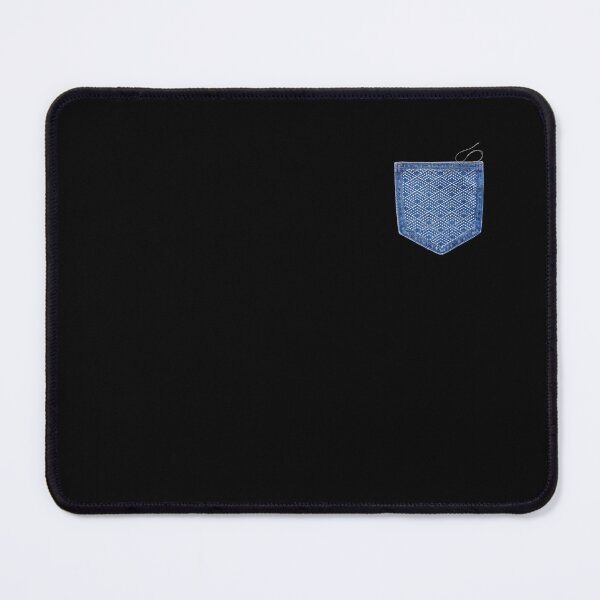 Item preview, Sashiko Pattern Japanese Embroidery Stitching Denim Pocket designed and sold by Ania_BM.