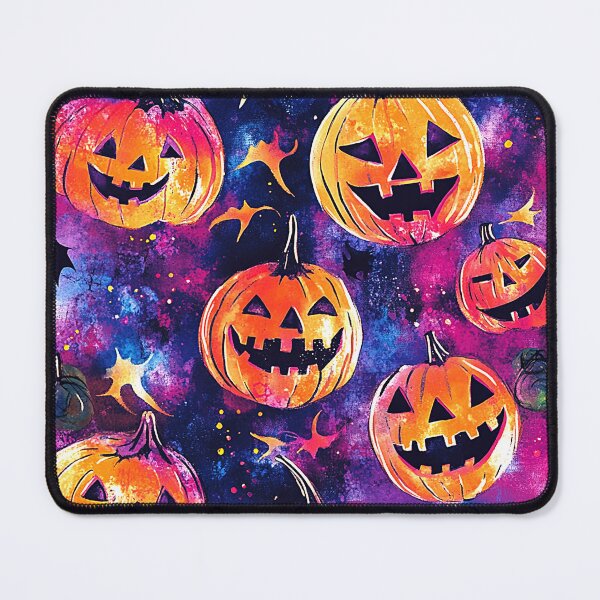 Item preview, Halloween Jack-O-Lanterns And Bats On Purple-Pink designed and sold by DEC02.