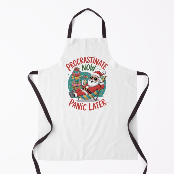Item preview, Lazy Santa Procrastinate Now Panic Later designed and sold by Betsytiptoe.