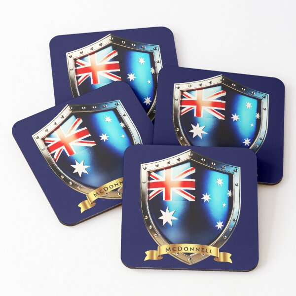 Item preview, McDonnell Family Australia Shield, Heritage Crest of Pride designed and sold by Highlandkings.