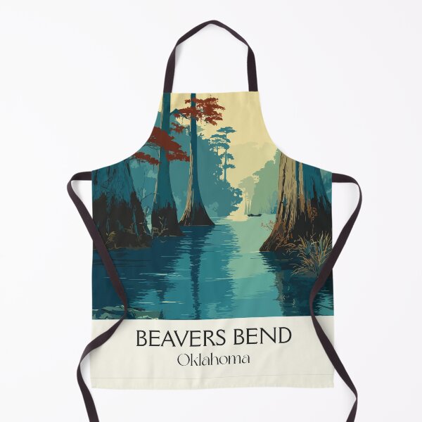 Item preview, Beavers Bend Oklahoma Vintage Poster | Broken Bow Lake Art Print | Cypress Swamp Decor designed and sold by TuncGK.