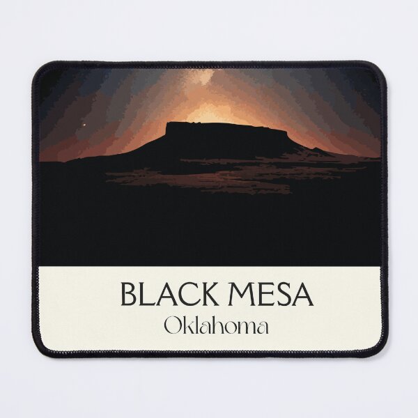 Item preview, Black Mesa Oklahoma Vintage Poster | Dark Sky Park Art Print | Panhandle Scenery Decor designed and sold by TuncGK.
